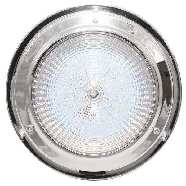 Stainless Domelight Warm White LED 137mm 4